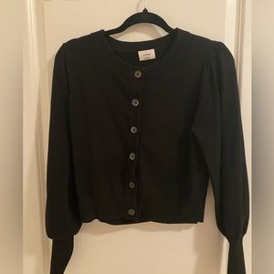 Aritzia Wilfred Alessia cardigan black